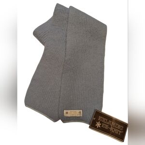 Elegant Light Blue Knit Scarf